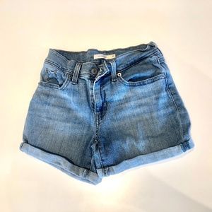 Levi's Mid Length Stretch Denim Short